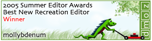 Best New Recreation Editor Winner