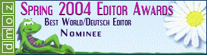 2004 Mozzie - Best World/Deutsch Editor- Nominee
