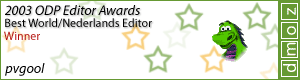 2003 Mozzie - Best World/Nederlands Editor Winner