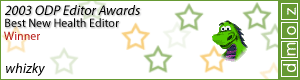 2003 Mozzie - Best New Health Editor Winner